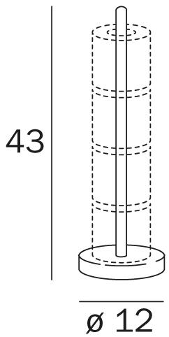 INDA® Держатель металлического рулона Colorella Av4284 - Вид №1