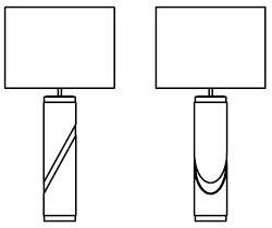 Laskasas Настольная лампа с прямым и отраженным светом из мрамора  Lka31  - Вид №4