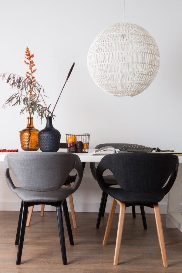 Кресло Flexback темно-серое с бежевым основанием Zuiver 1200096 - Вид №2