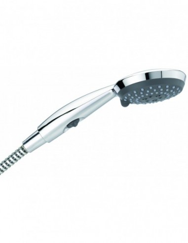 908400 000 00  Душевая лейка Go Stop, 2 режима струи, экономия воды, хром Valentin Хром  - Вид №1