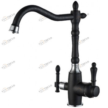 Steel Hammer SH 812 Black CR Смеситель для кухни Zorg 325 