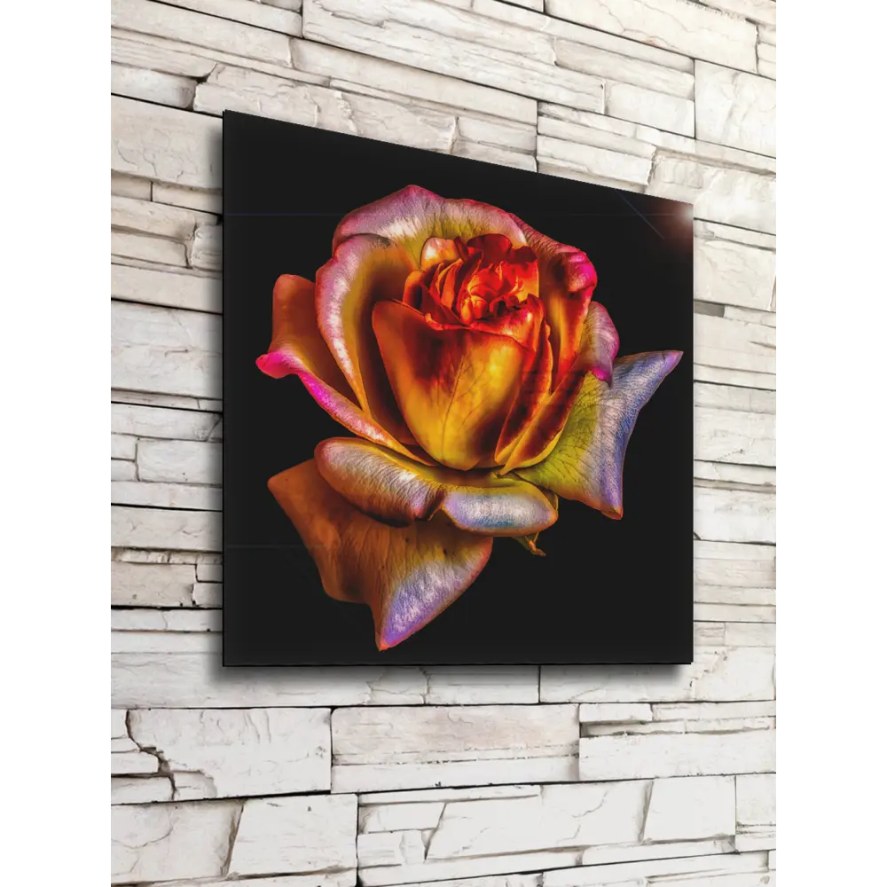 Картина на стекле Цветочная фантазия 1 30x30 см POSTERMARKET STLM-2206519 - Вид №3