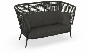 Talenti Садовый диван из ткани с высокой спинкой Moon alu