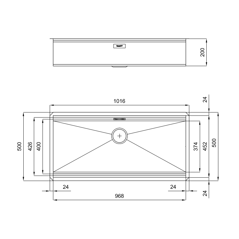1015850 Мойка Foster Milano 1015850 Fosterspa  - Вид №1
