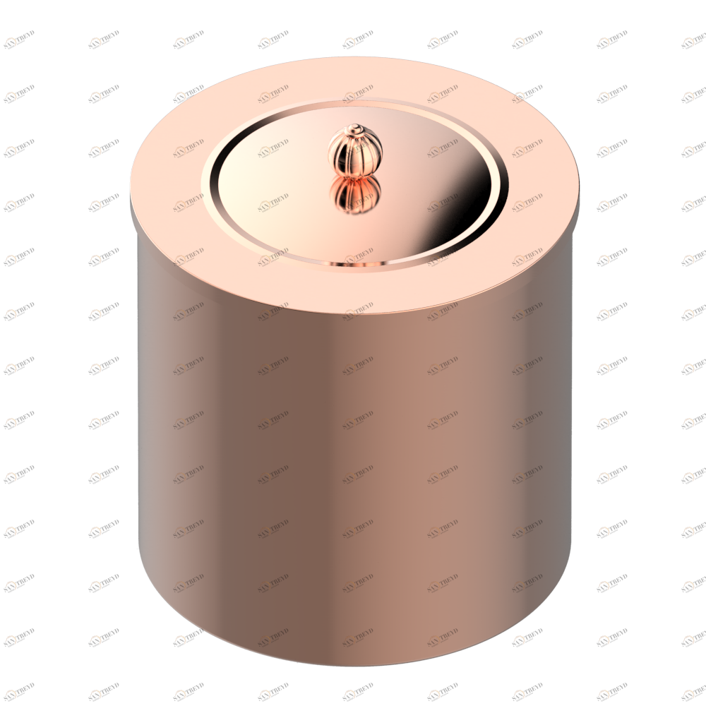 A8B-712CL WASTE BASKET WITH COVER Diameter : 200 mm Thg-paris Vogue аметист Blush PVD A8B-712CL CAT.F