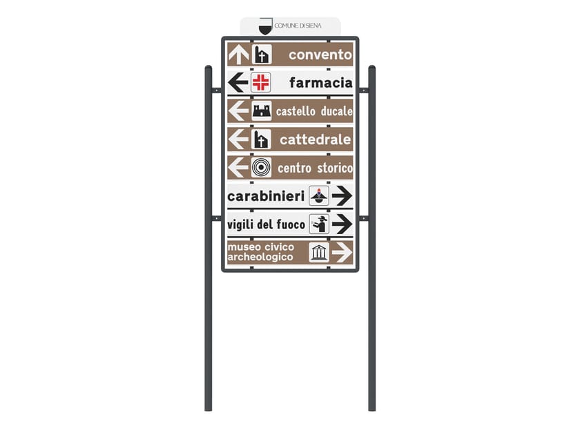 Металлический сигнальный тотем Lazzari SIENA ARCH-00067253