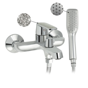 GFmark - Смеситель в ванную, шаровый, короткий излив, с АЛМАЗНОЙ КРОШКОЙ на ручке, код: 4810