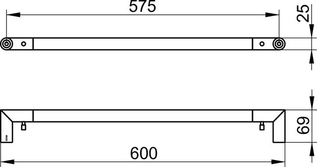 12801010800 Полотенцедержатель KEUCO Collection REVA - Вид №5