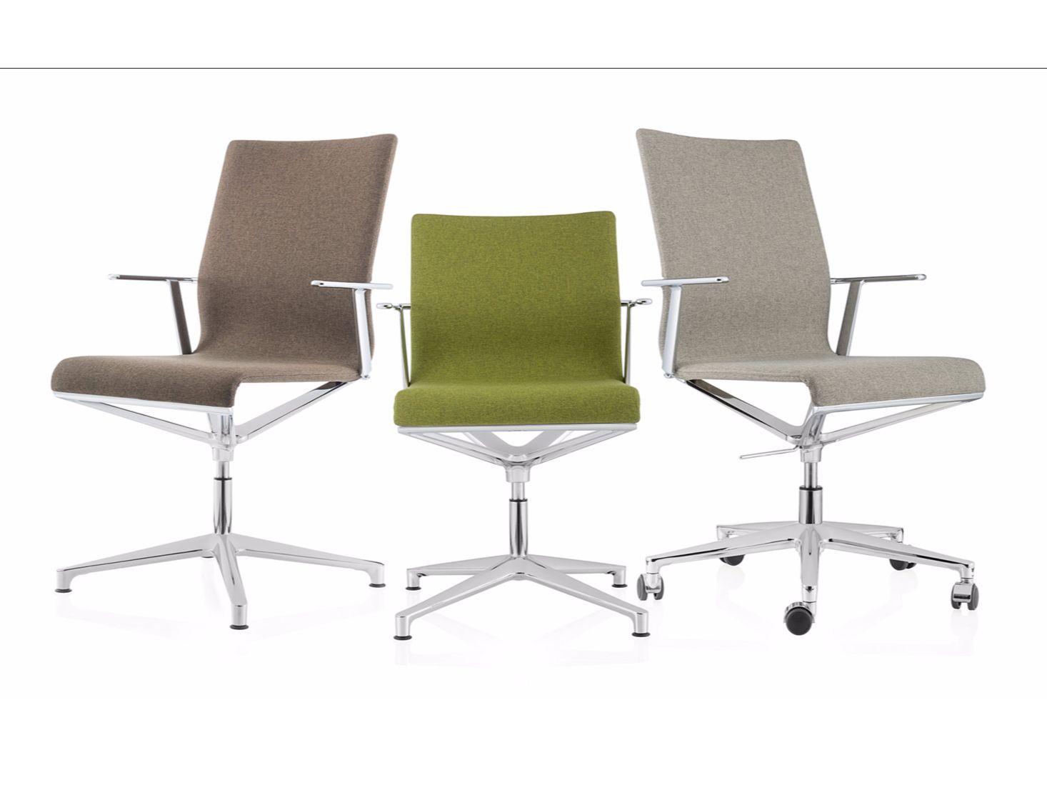 5 спиц подлокотник ткань поворотный операционный стул офис ICF Stick Chair ARCH-00098500 - Вид №1