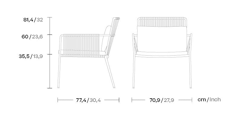 Садовое кресло с подлокотниками Kettal ARCH-00098877 - Вид №5