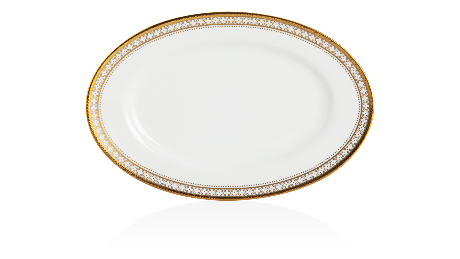 10657439 Noritake Сервиз столовый Noritake "Трефолио,золотой кант" на 6 персон, 21 предмет  - Вид №1