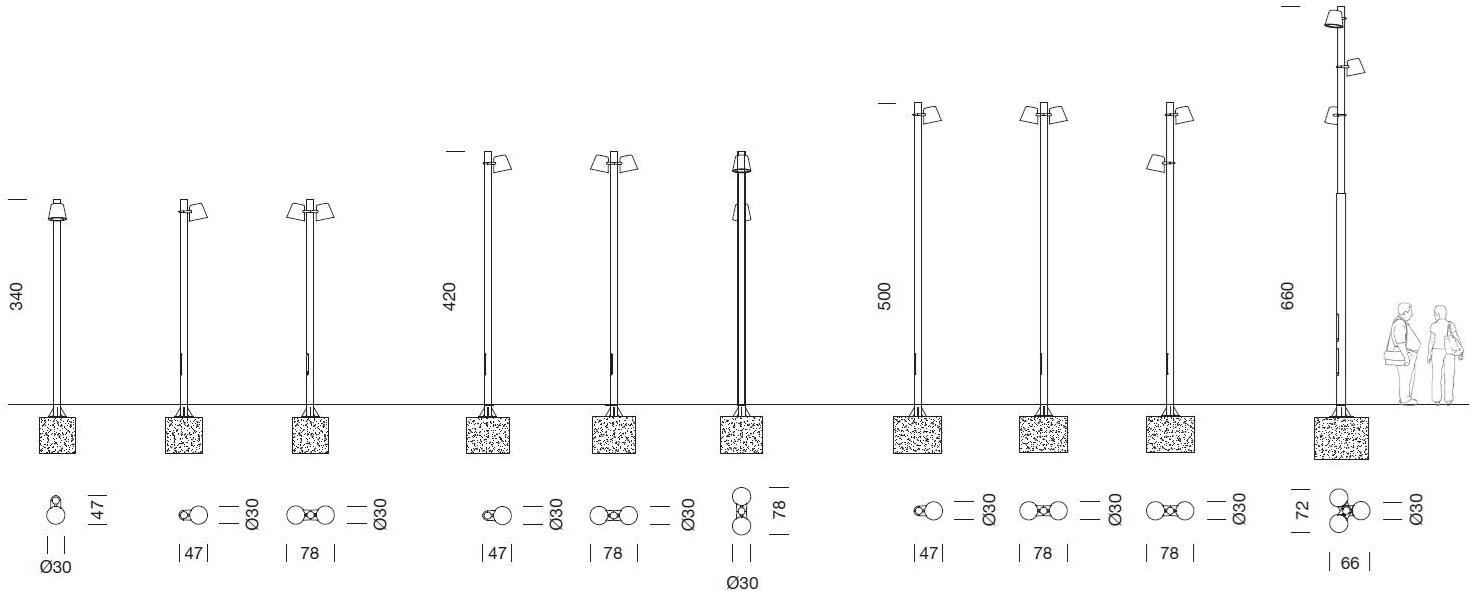 URBIDERMIS Алюминиевый светодиодный столб Tumbler sun-id-1412540 - Вид №7