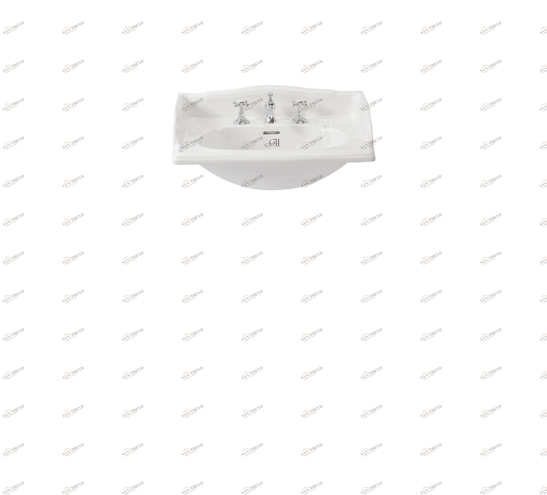 Gentry Home Таз большой белый Victorian Белый GH101814