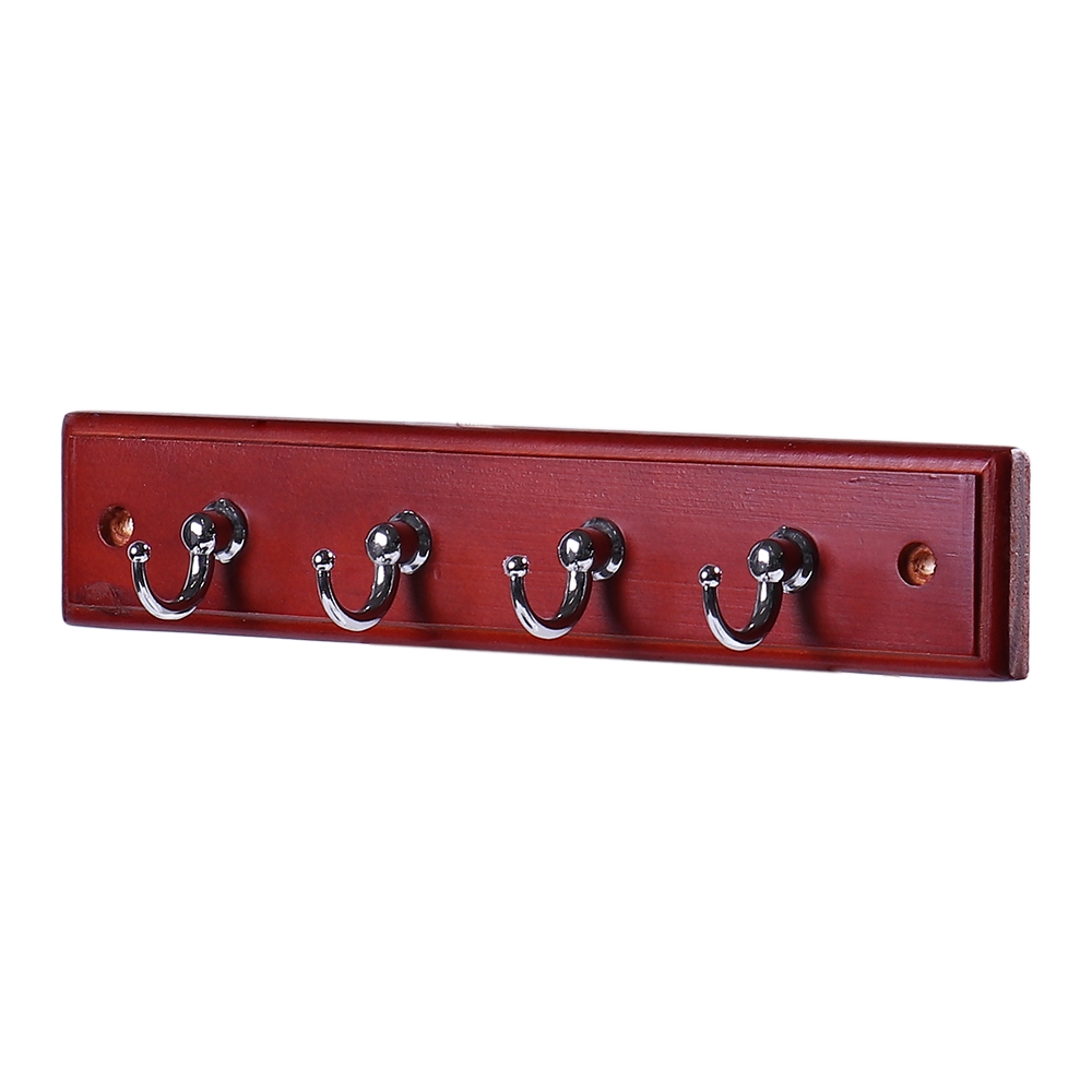 Вешалка-ключница , 220x40x30 мм, красное дерево LJPS0008 Public Steel Россия  - Вид №1