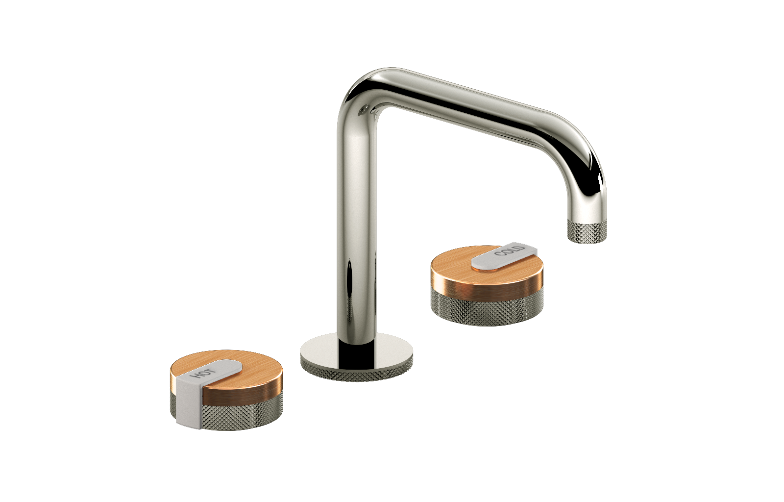 E-11511-R1BRG-L1WT-PC Смеситель для умывальника на 3 отвертия GRAFF MOD+