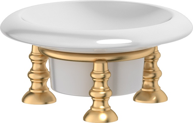 STI 328 Держатель с мыльницей настольный 3SC STILMAR MATTE GOLD Treesseci 3SC