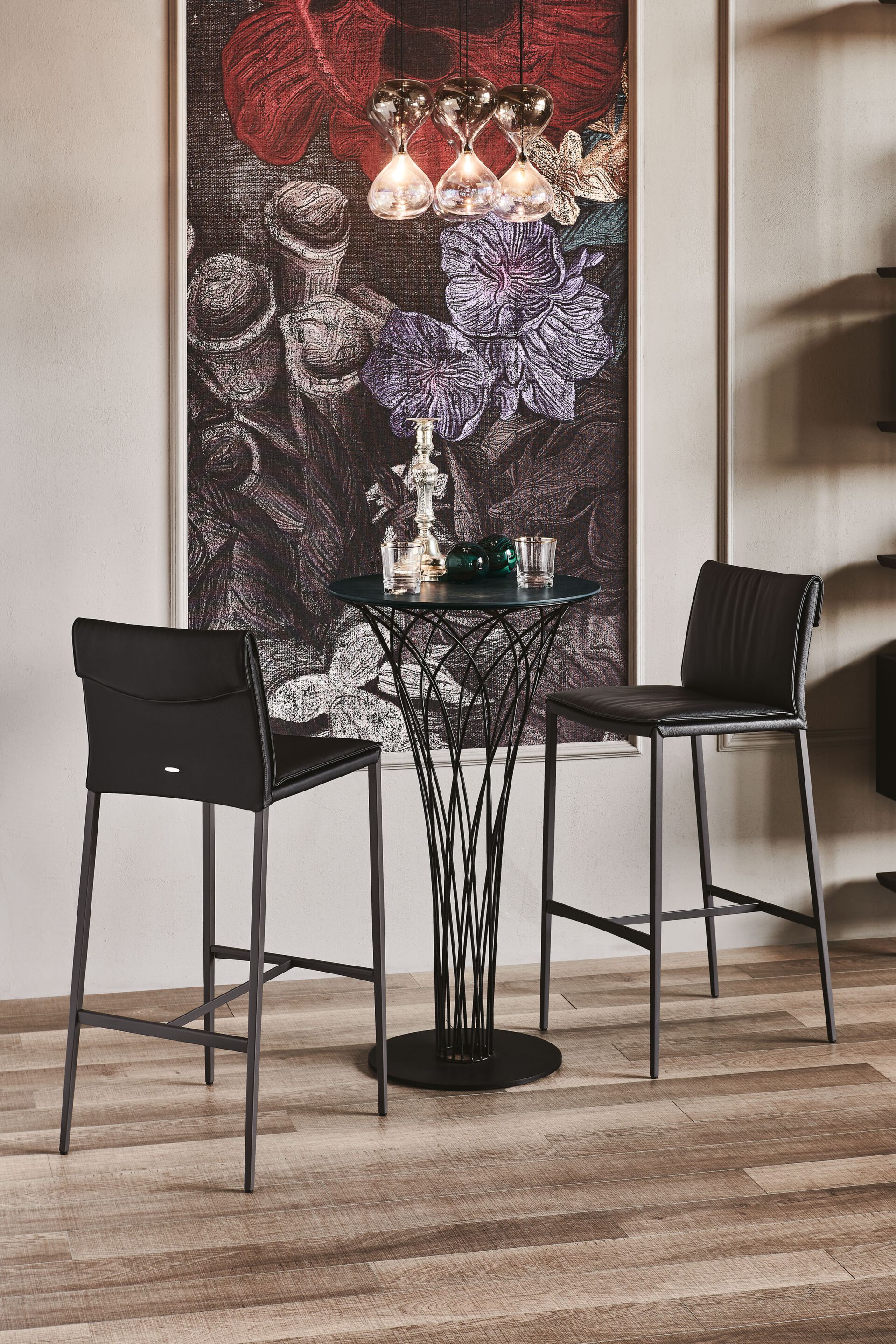 Высокий кожаный стул со спинкой Cattelan italia Isabel ARCH-00132897 - Вид №1