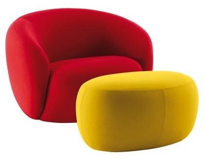 Sesta Кресло с обивкой из ткани с подлокотниками Botero sun-id-1363311 - Вид №1