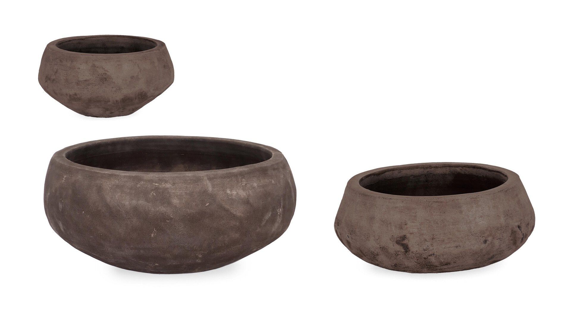 Набор из трех терракотовых Горшков ручной работы BIZZOTTO Minh ARCH-00058749 - Вид №3