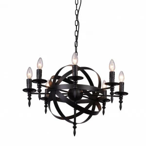 Подвесная люстра Divinare 4043/04 SP-8 DIVINARE ДИЗАЙНЕРСКИЕ 108097 Черный