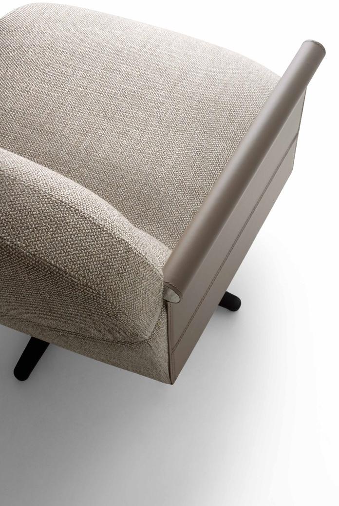 Ditre Italia Вращающееся кресло из ткани с 4 спицами и подлокотниками sun-id-1469626 - Вид №2