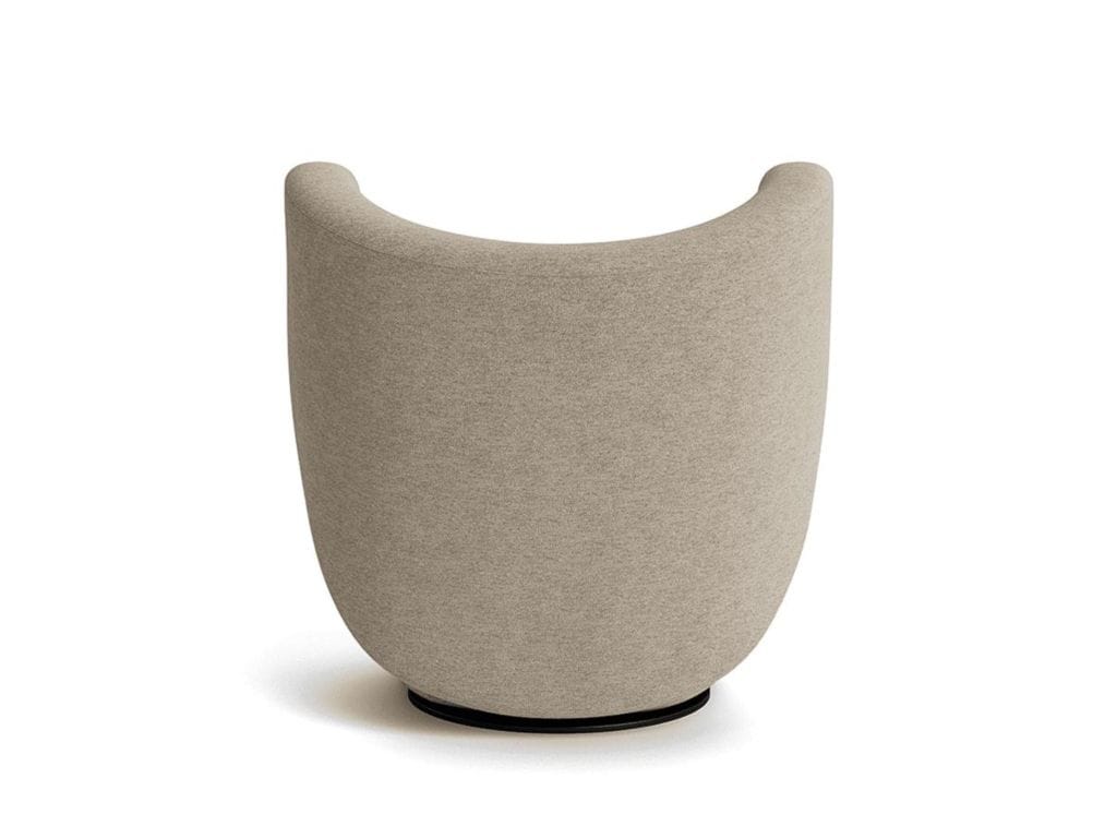 Льняное вращающееся кресло NORR11 Big ARCH-00060516 - Вид №3