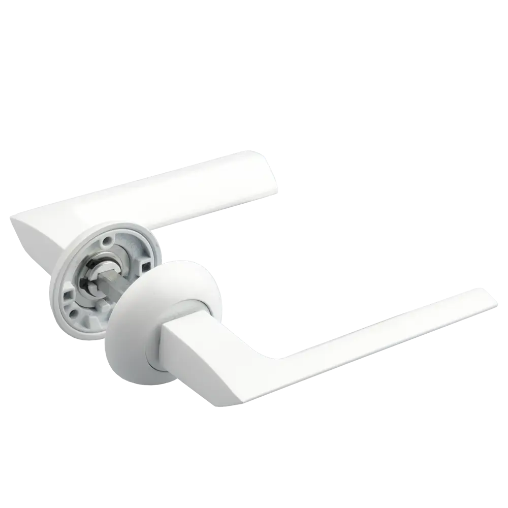 Дверные ручки ARMEX H-14105 для межкомнатных дверей в матовом белом цвете 85083012 STLM-1515784