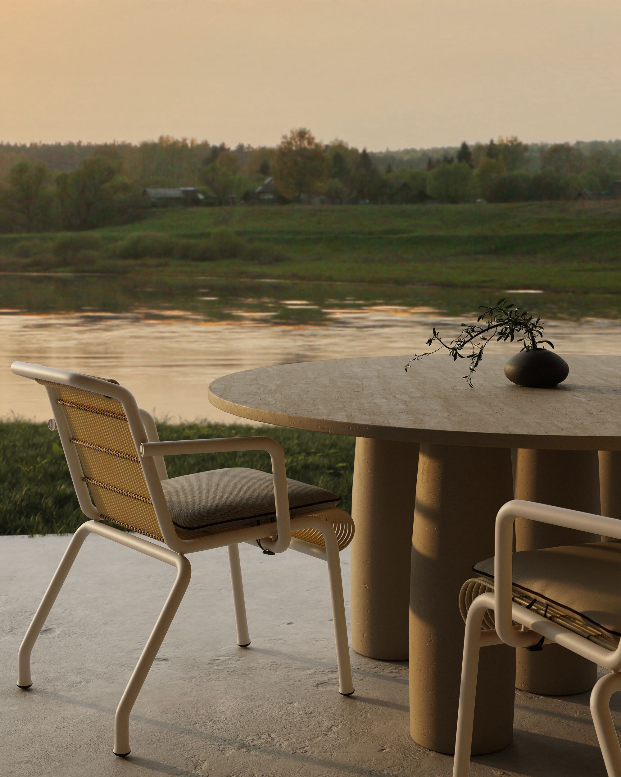 Алюминиевый штабелируемый садовый стул Kettal Eolias ARCH-00073667 - Вид №4