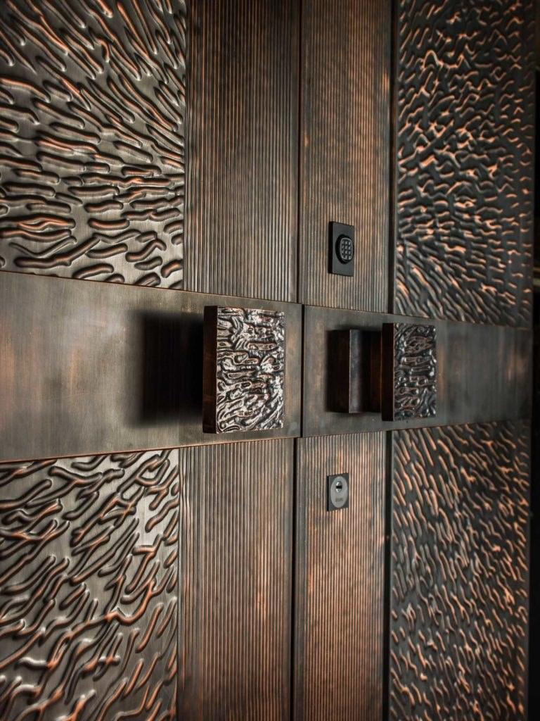 Ercole Бронированная распашная медная дверь с контролем доступа sun-id-1414830 - Вид №3