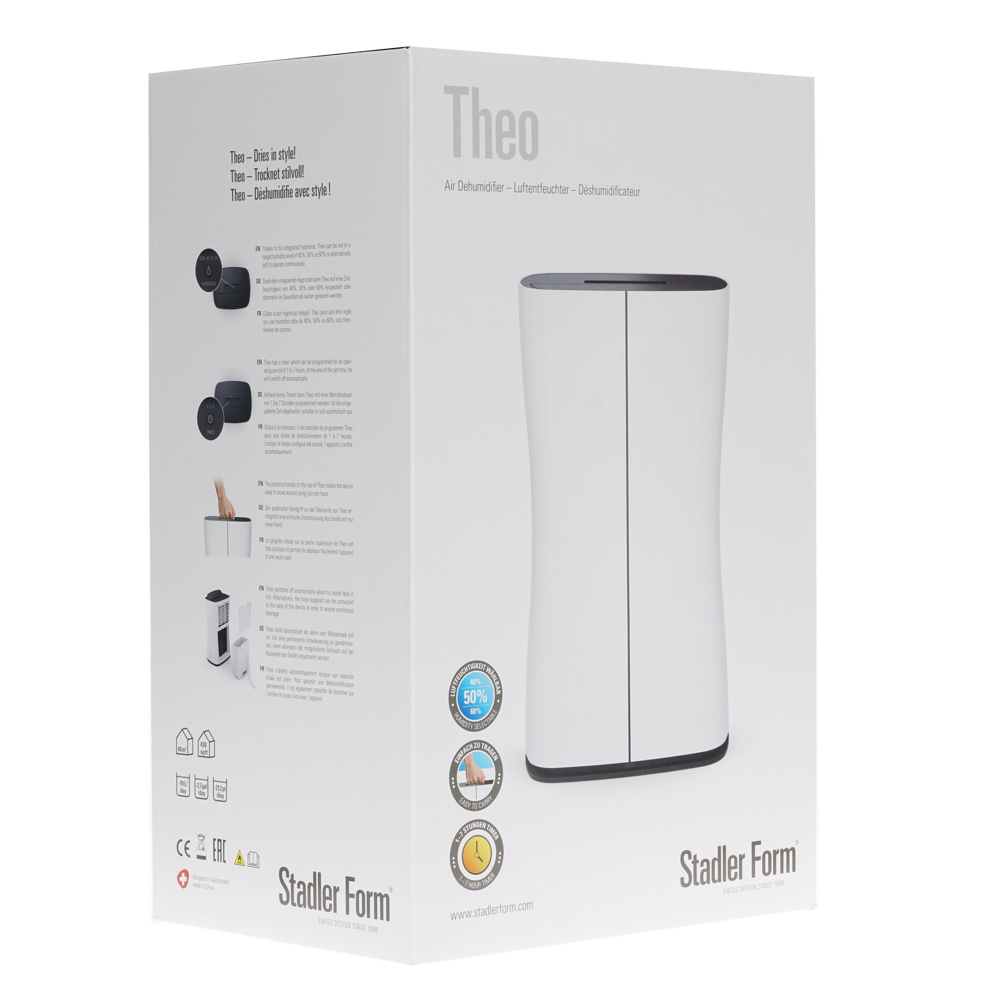 1397411 Осушитель воздуха Stadler Form Theo T-002E белый STDN-0095049 - Вид №6