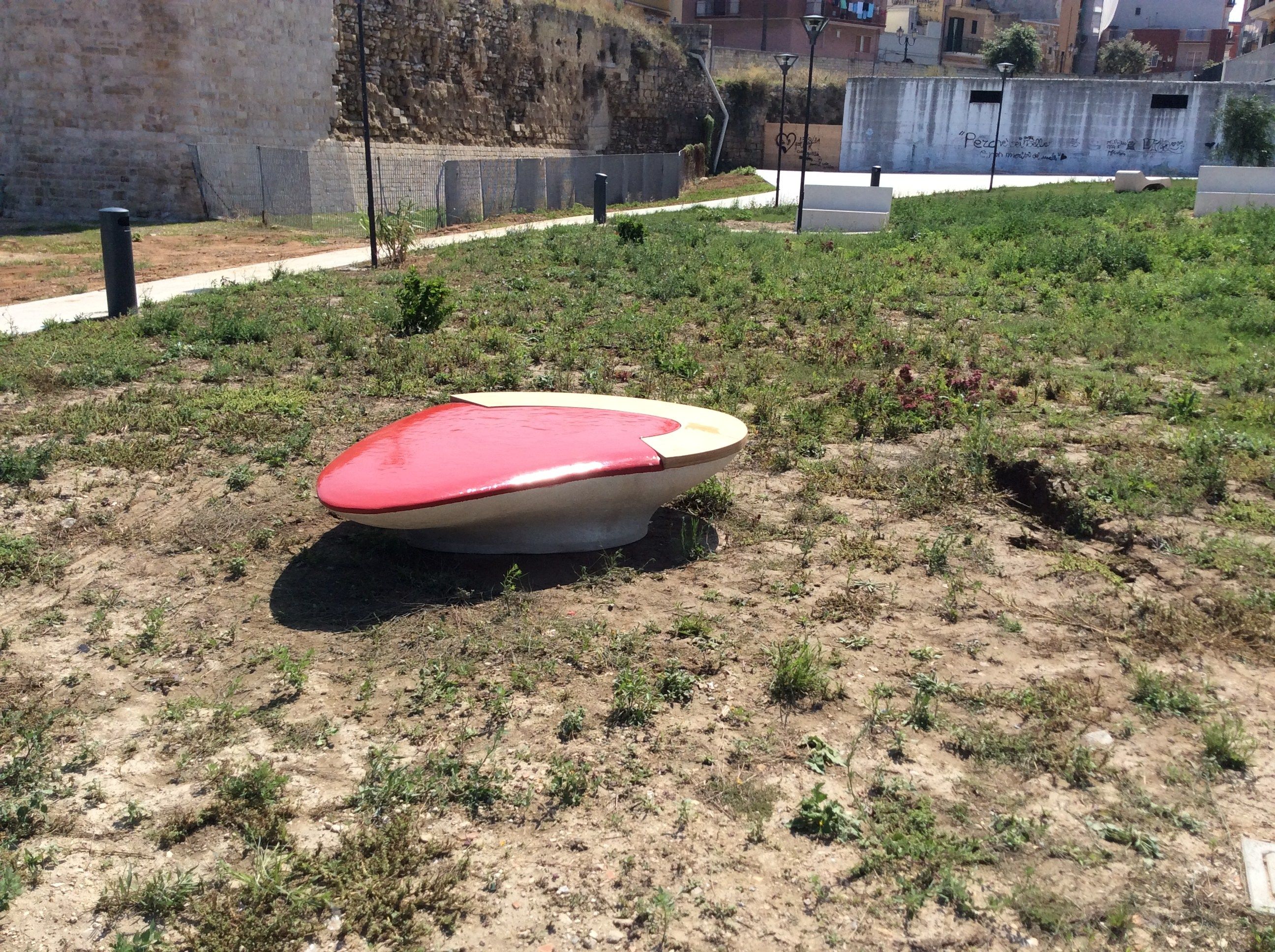 Реконструированная каменная изогнутая скамья Viscio Urban Design SARA ARCH-00011629 - Вид №5