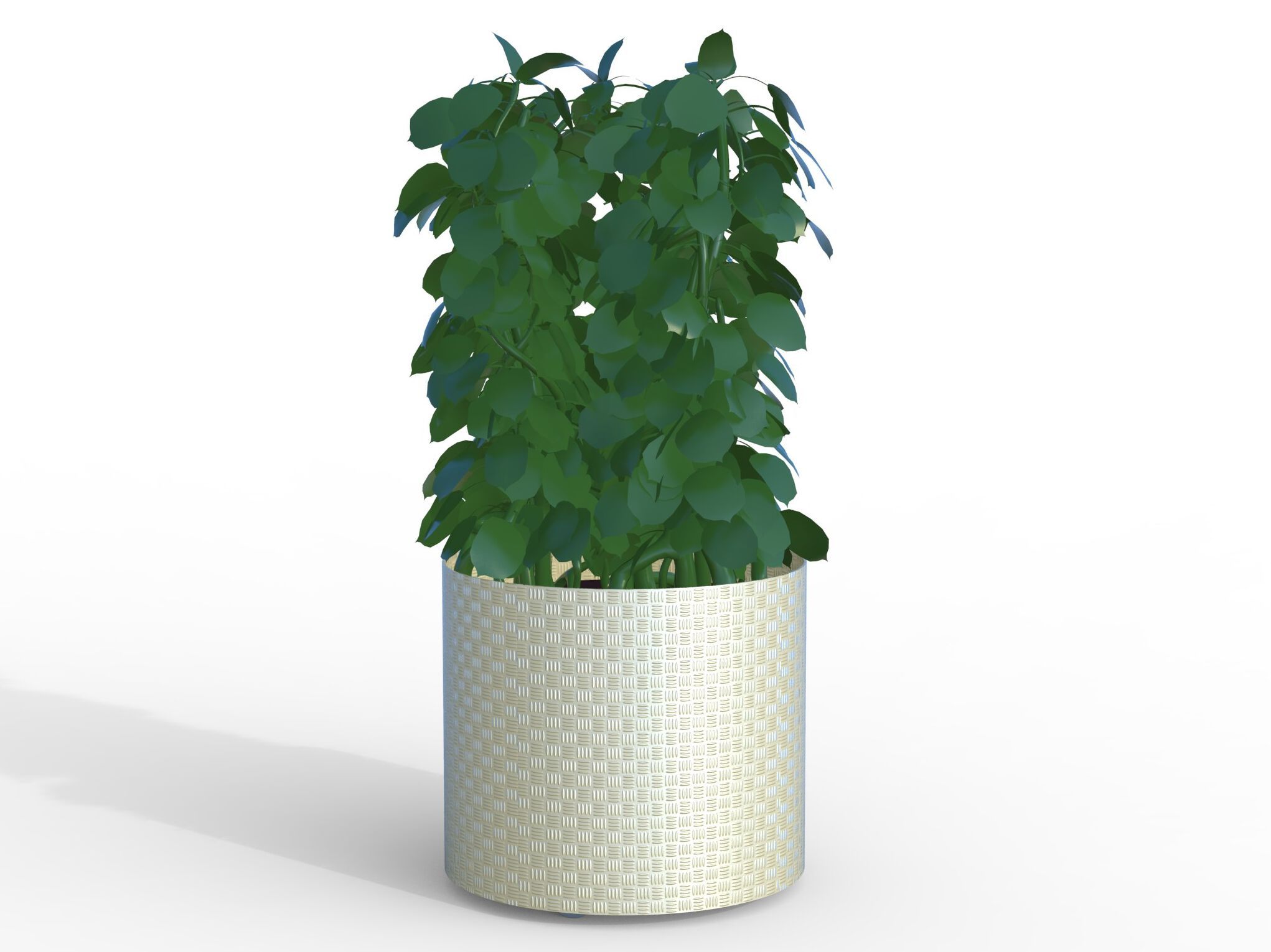 Круглый плантатор из листового металла CITYSì PATTERN ARCH-00063593