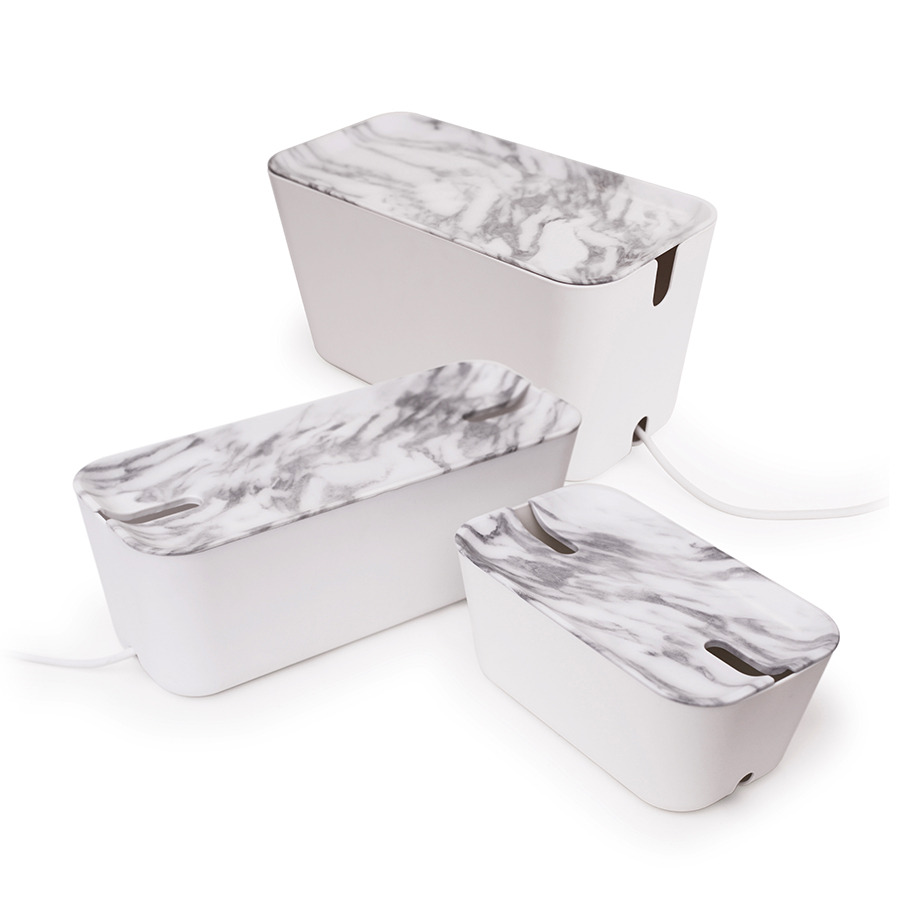 Органайзер для проводов CableBox большой белый-серый Bosign 240106 - Вид №4