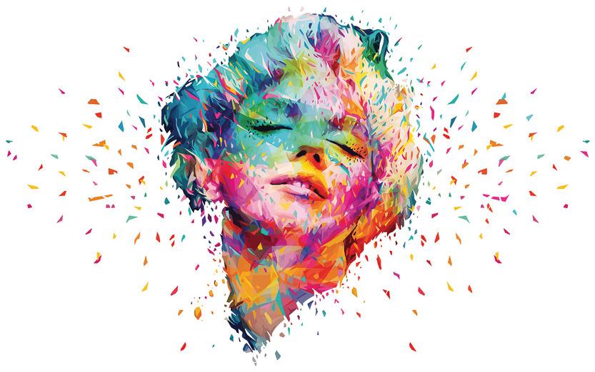 GLAMORA Моющиеся виниловые обои Abstract colors sun-id-1400102 - Вид №1