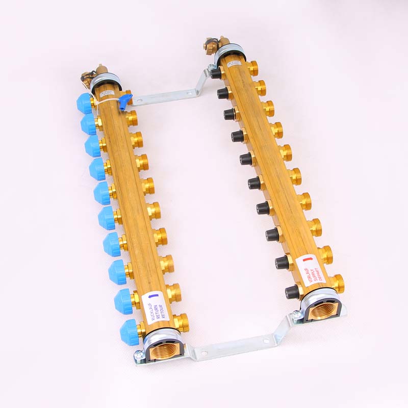 Коллекторная группа HKV с регулировочными и термостатическими вентилями WATTS Ind 1"x3/4"ЕК 10 выходов 10004188 - Вид №2