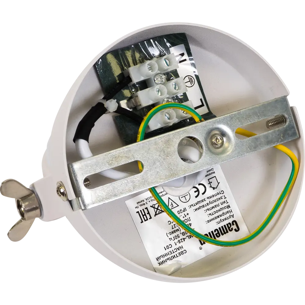 Бра New York WL-428-1 1xЕ27x40 Вт, металл, цвет белый CAMELION STLM-2069337 - Вид №5