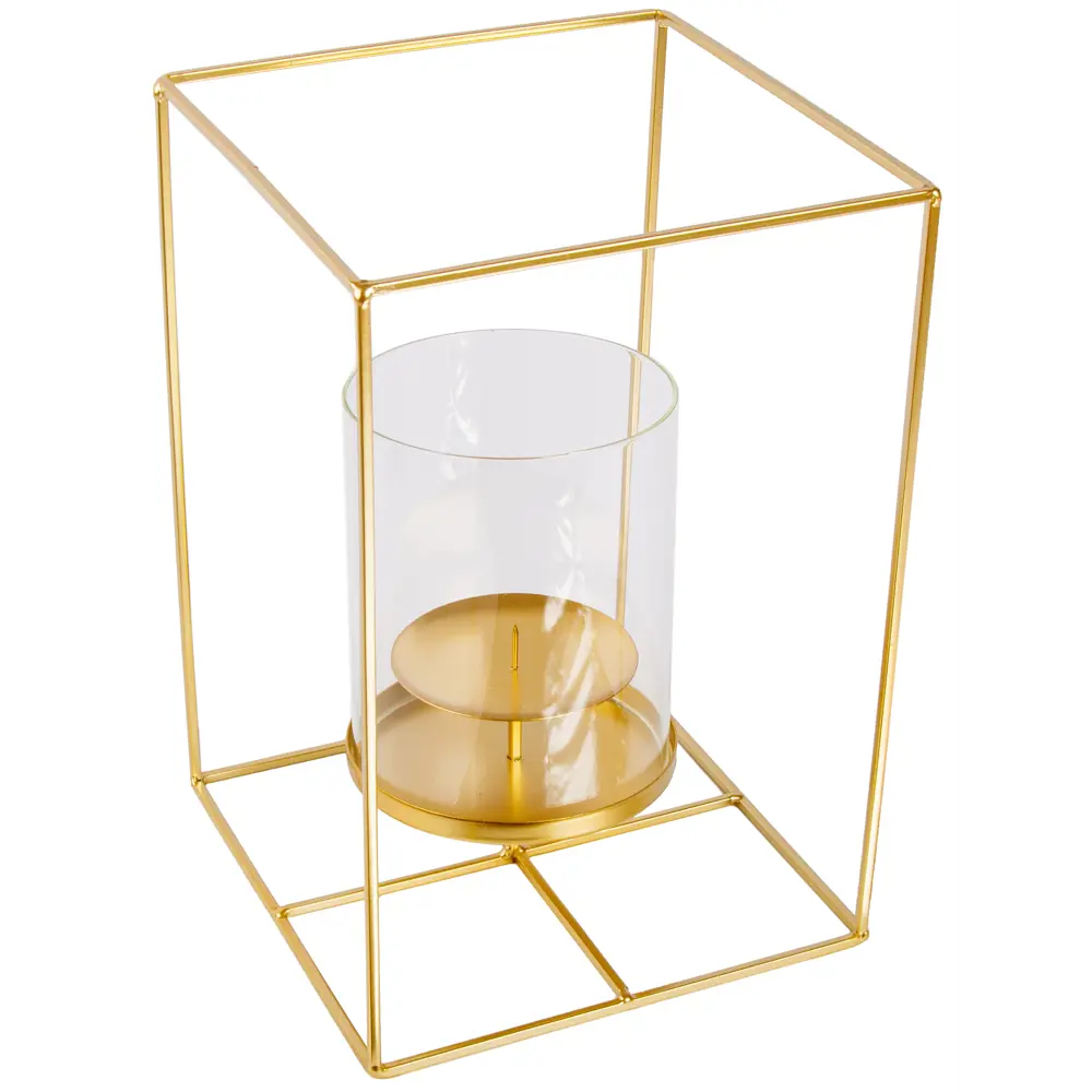 Подсвечник Cube металл 30 см цвет золотой 89344930 STLM-2040980 Santreyd 