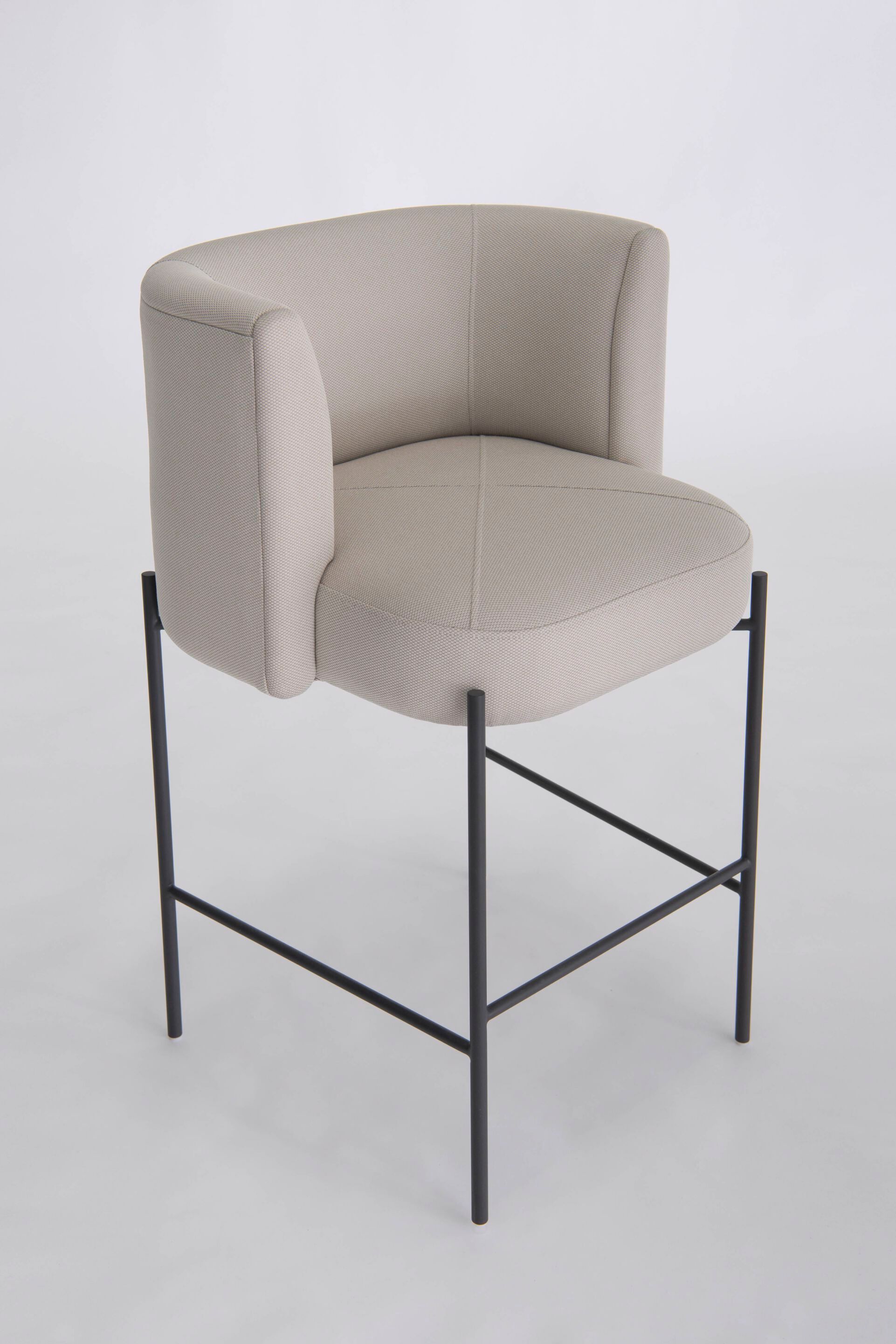 Высокий тканевый мягкий стул со спинкой Phase Design Capper ARCH-00130620 - Вид №8