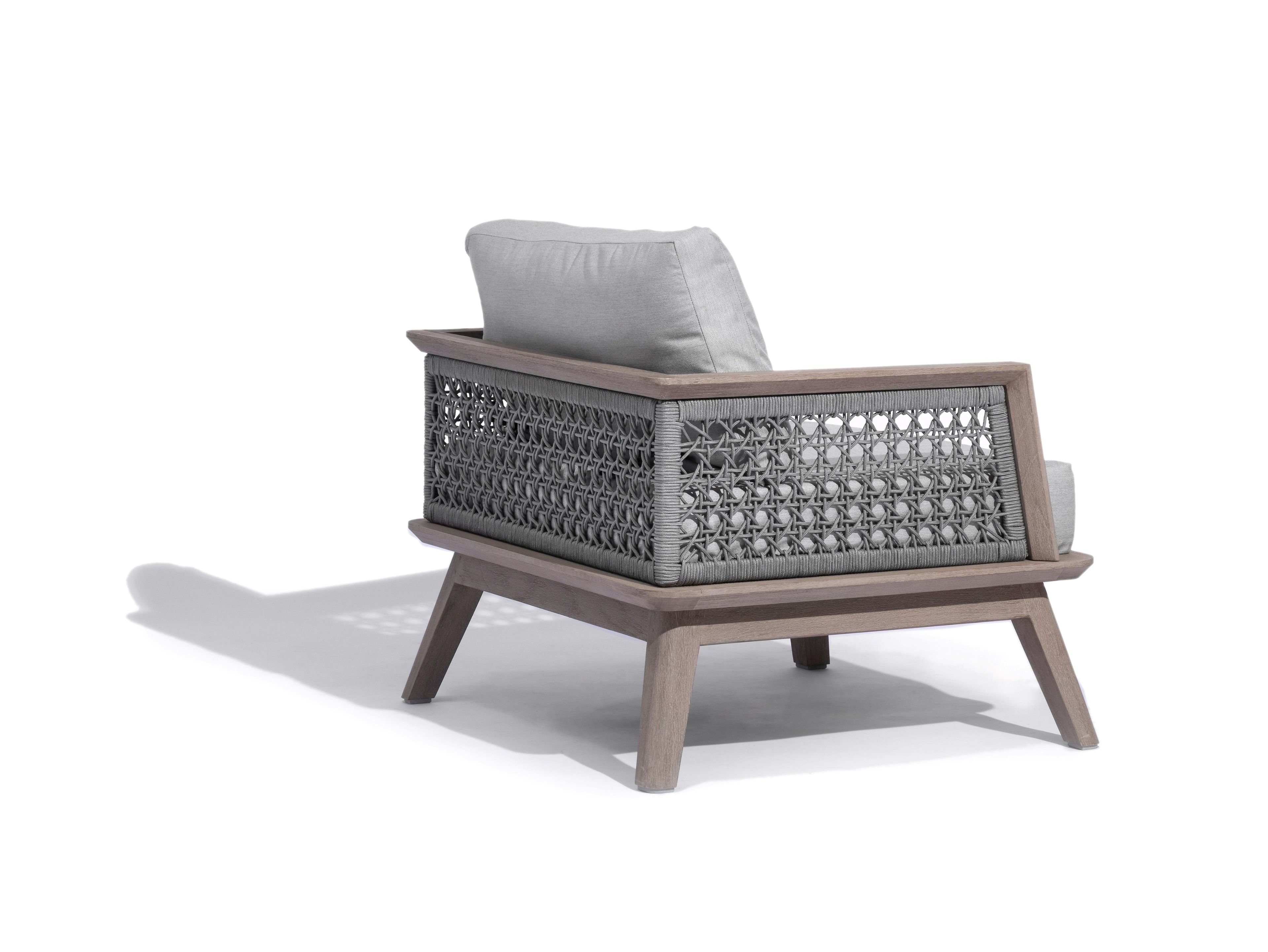 Веревочное садовое кресло с подлокотниками Les Jardins® Mira ARCH-00108928 - Вид №1