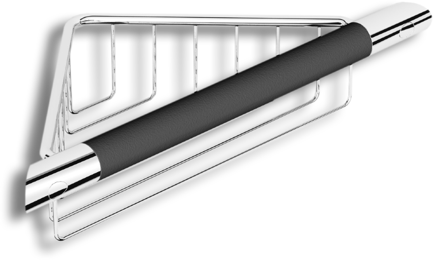 72155 Душевая полка подвесная с поручнем цвет хром LANGBERGER Accessories