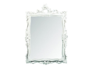 Прямоугольное зеркало с металлической рамой