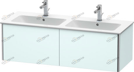 XS407500909 XSquare Тумбочка подвесная Светло-голубой матовый декор Duravit
