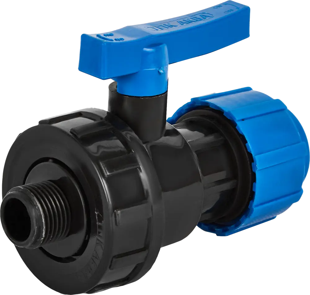 Шаровой кран Политэк для систем водоснабжения 25 мм с наружной резьбой 85358392