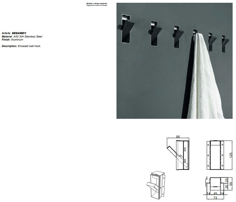 Antonio Lupi Design Аксессуары для ванных комнат встроены в стену Sesamo Antoniolupi sun-id-1425180 - Вид №5