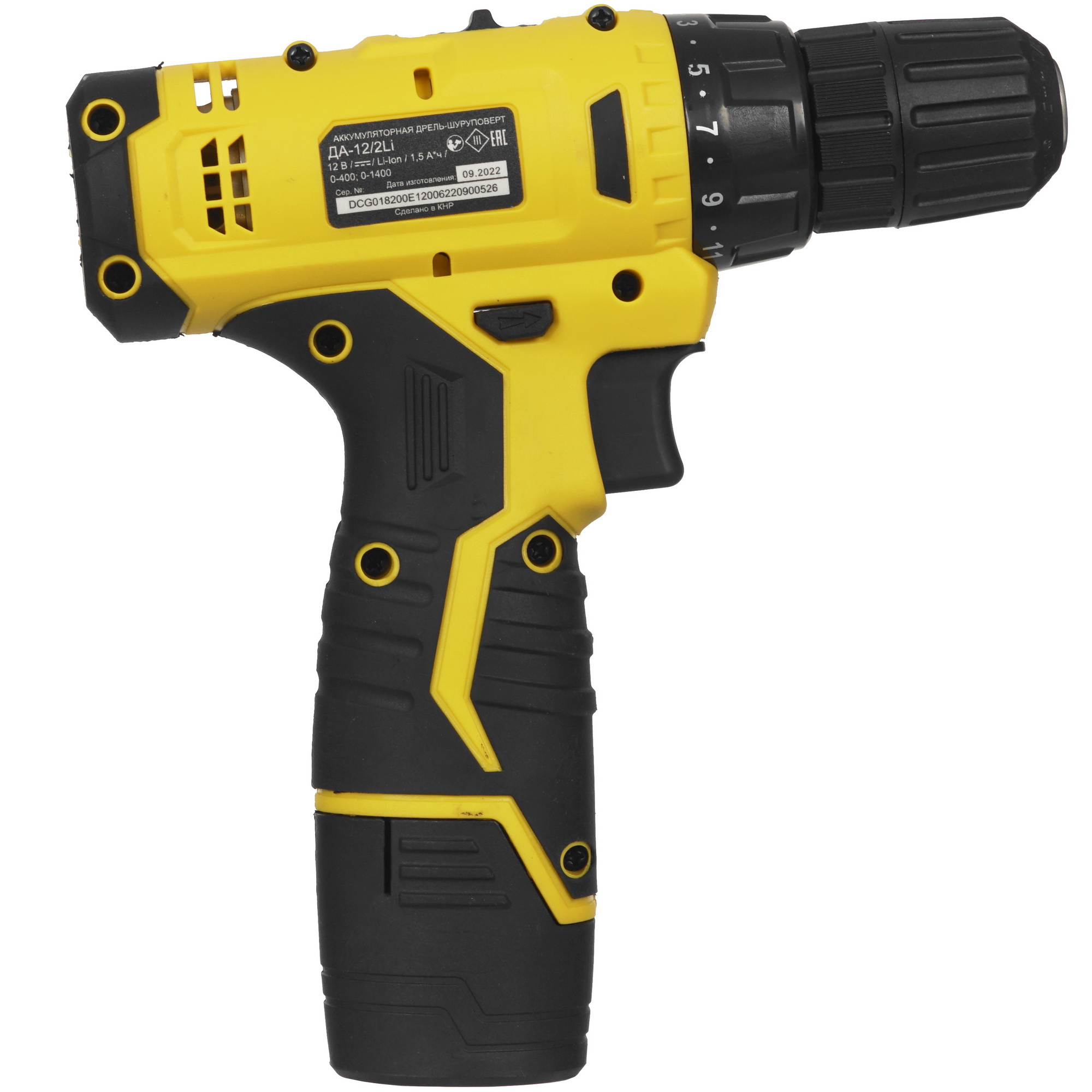 Дрель-шуруповерт Eurolux ДА-12/2Li 9950664 STDN-0022186 - Вид №1
