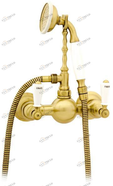 Bronces Mestre Настенный смеситель для ванны с ручным душем Retro 035019.m00.30