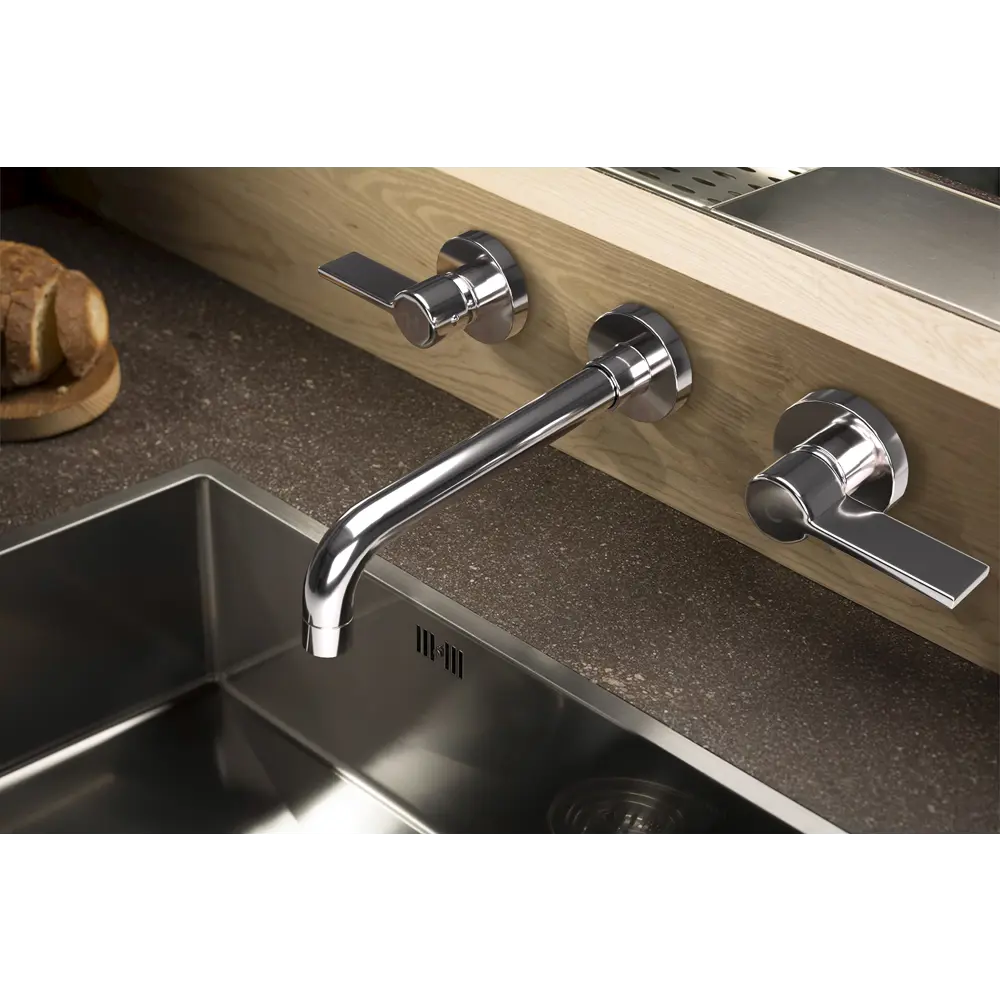 Смеситель для раковины Paini Arena 92CR207LMKM встраиваемый цвет хром STLM-2208238 - Вид №2