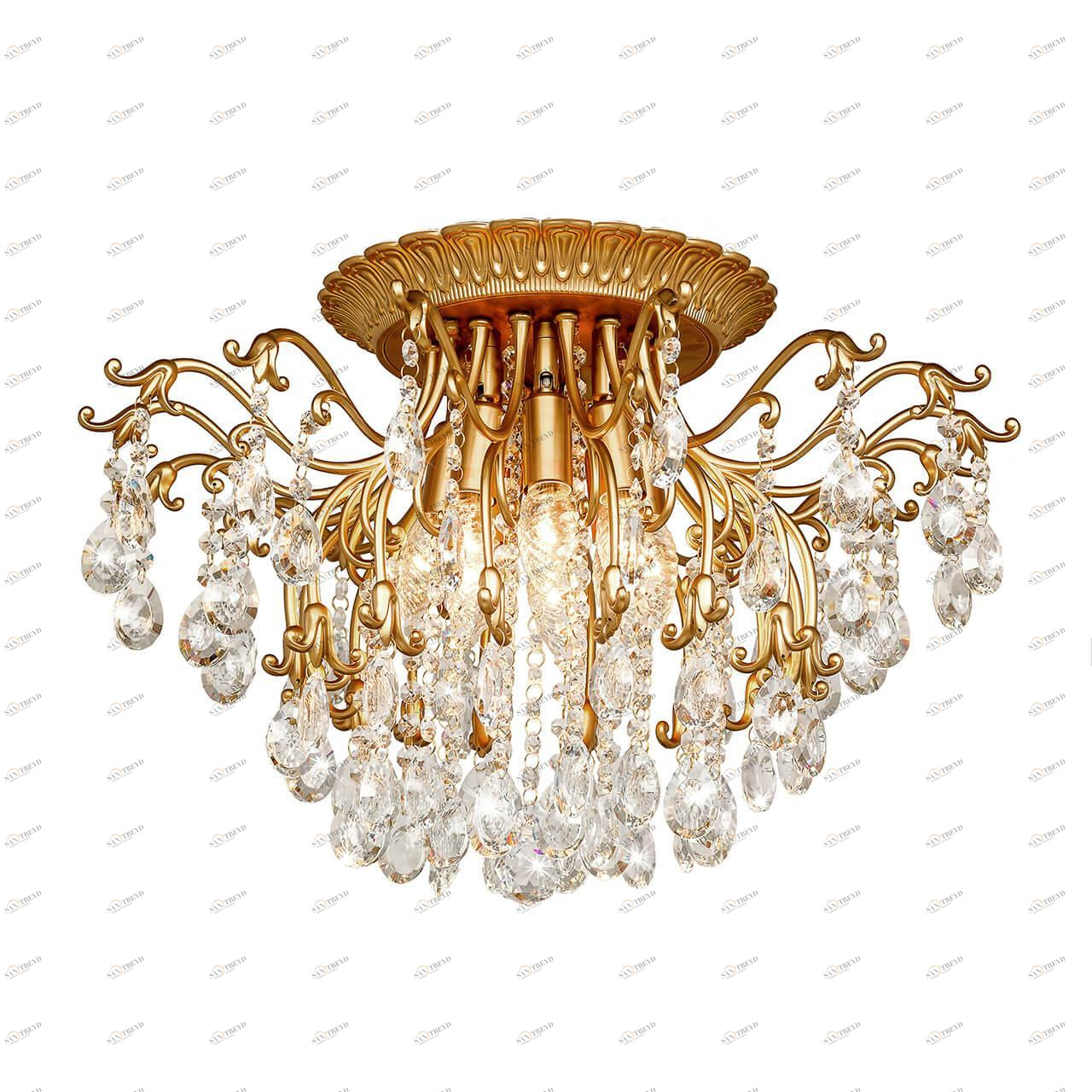 Потолочная люстра Silver Light Clare 734.58.8 SILVER LIGHT ДИЗАЙНЕРСКИЕ, CLARE 181823 Золотой 