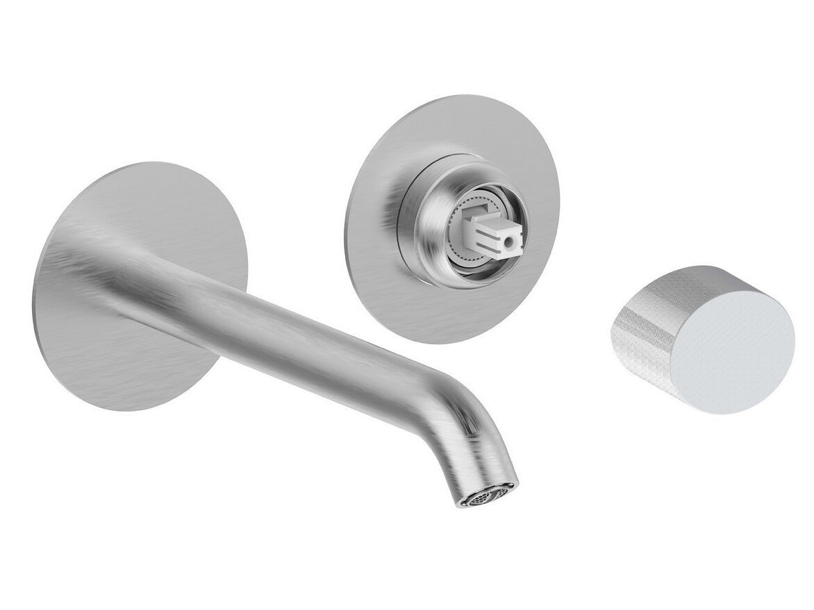 Смеситель для раковины из нержавеющей стали с 2 отверстиями Rubinetterie Frattini Pepe XLS 316 ARCH-00138849