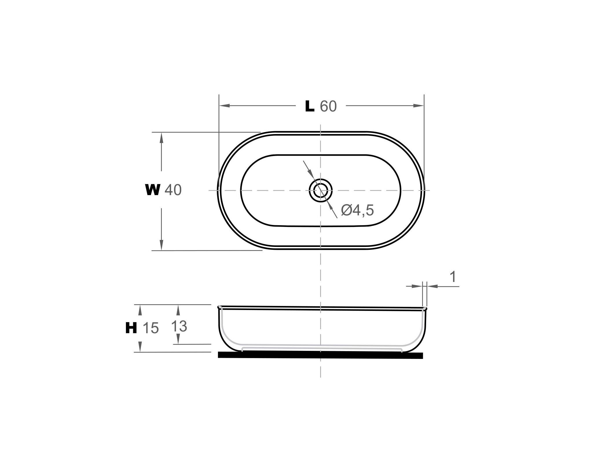 Овальная столешница из твердой поверхности Inbani Prime ARCH-00117196 - Вид №5